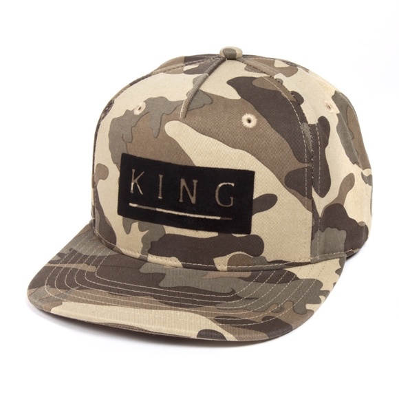 King Apparel Manor Camo Snapback Hat - Picture 2 of 6